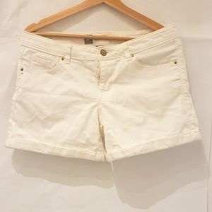 Mossimo Premium Denim White Shorts‎